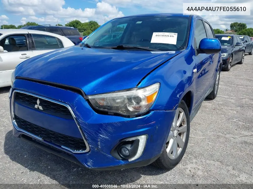 2015 Mitsubishi Outlander Sport Se VIN: 4A4AP4AU7FE055610 Lot: 40508846