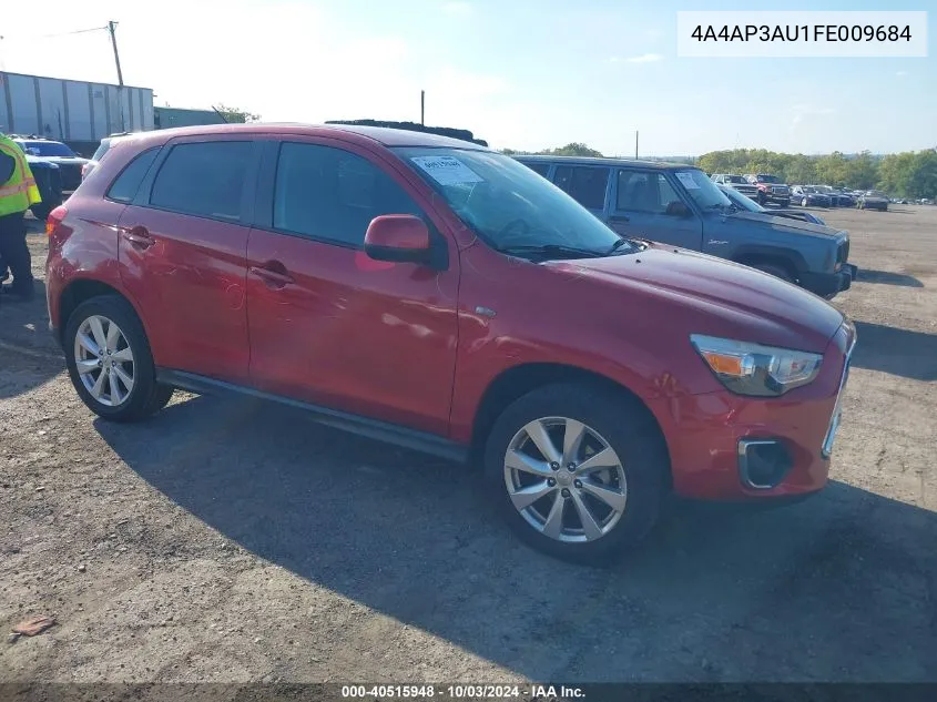 2015 Mitsubishi Outlander Sport Es VIN: 4A4AP3AU1FE009684 Lot: 40515948