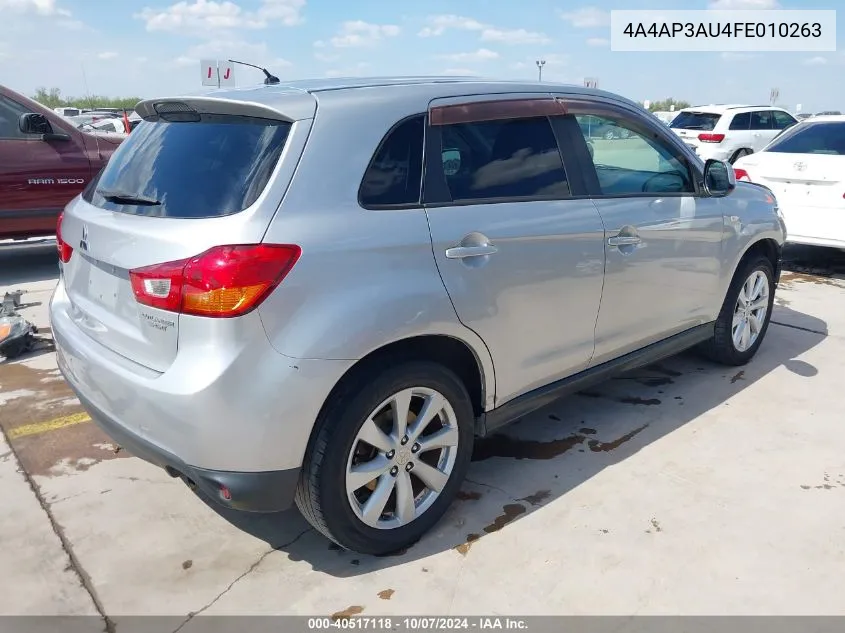 2015 Mitsubishi Outlander Sport Es VIN: 4A4AP3AU4FE010263 Lot: 40517118