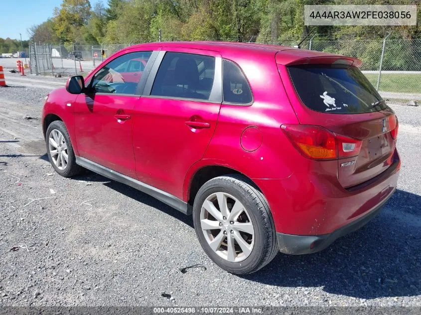 2015 Mitsubishi Outlander Sport Es VIN: 4A4AR3AW2FE038056 Lot: 40525498