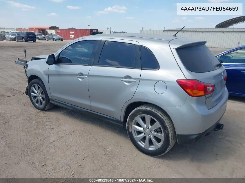 2015 Mitsubishi Outlander Sport Es VIN: 4A4AP3AU7FE054659 Lot: 40529846