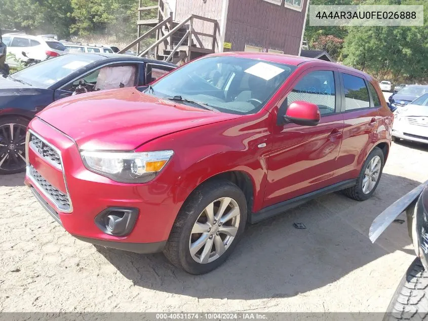 4A4AR3AU0FE026888 2015 Mitsubishi Outlander Sport Es