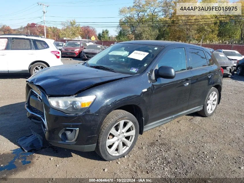 2015 Mitsubishi Outlander Sport Es VIN: 4A4AP3AU9FE015975 Lot: 40646470