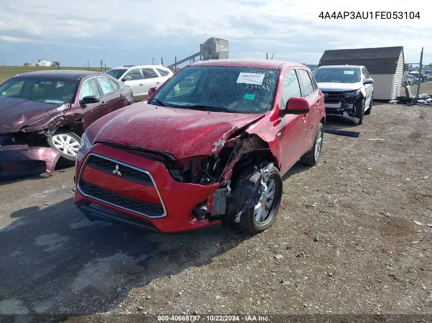 2015 Mitsubishi Outlander Sport Es VIN: 4A4AP3AU1FE053104 Lot: 40669797