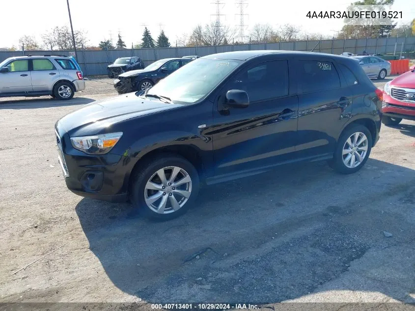 2015 Mitsubishi Outlander Sport Es VIN: 4A4AR3AU9FE019521 Lot: 40713401