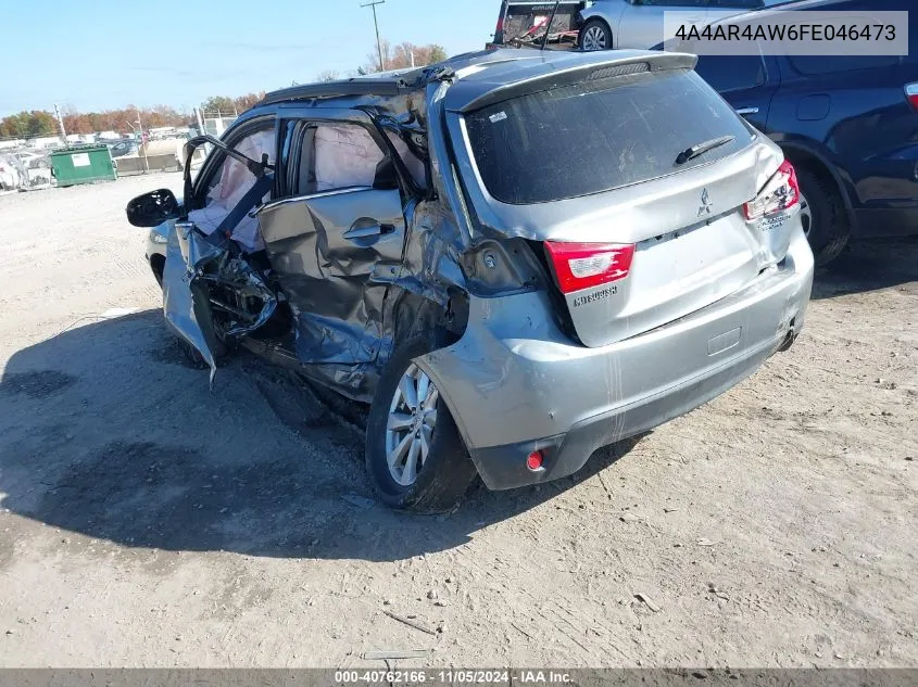 2015 Mitsubishi Outlander Sport Gt VIN: 4A4AR4AW6FE046473 Lot: 40762166