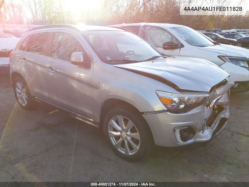 2015 Mitsubishi Outlander Sport Se VIN: 4A4AP4AU1FE011828 Lot: 40801274