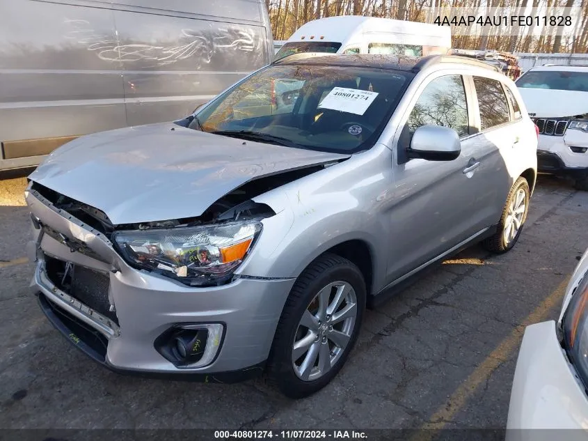 2015 Mitsubishi Outlander Sport Se VIN: 4A4AP4AU1FE011828 Lot: 40801274