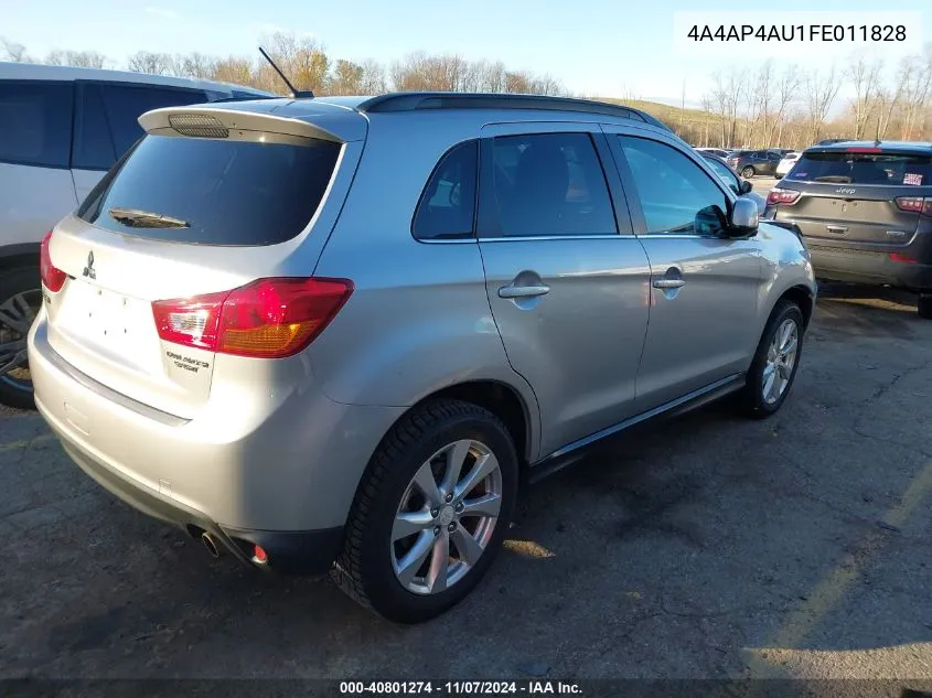 2015 Mitsubishi Outlander Sport Se VIN: 4A4AP4AU1FE011828 Lot: 40801274