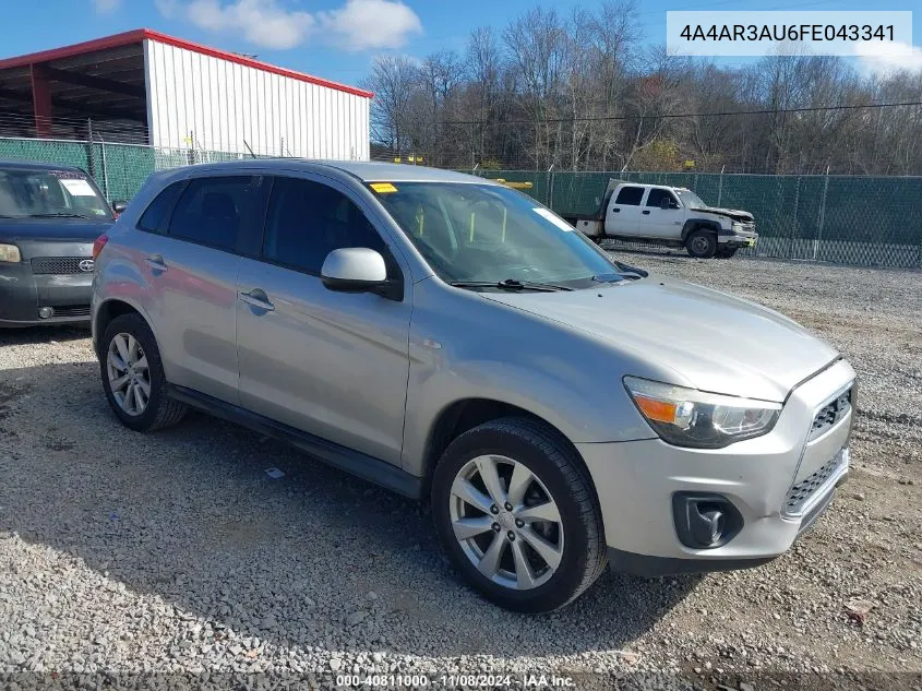 2015 Mitsubishi Outlander Sport Es VIN: 4A4AR3AU6FE043341 Lot: 40811000