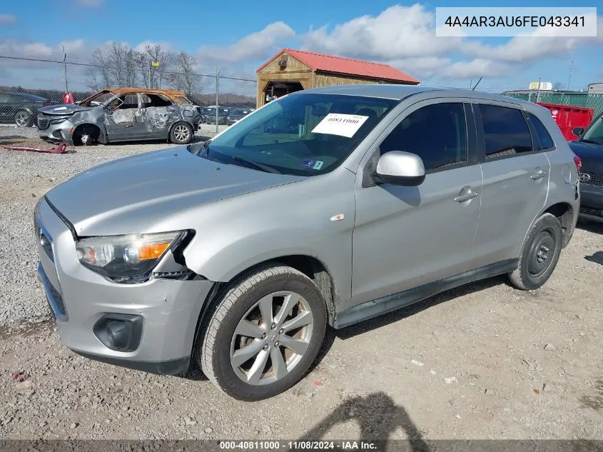 2015 Mitsubishi Outlander Sport Es VIN: 4A4AR3AU6FE043341 Lot: 40811000