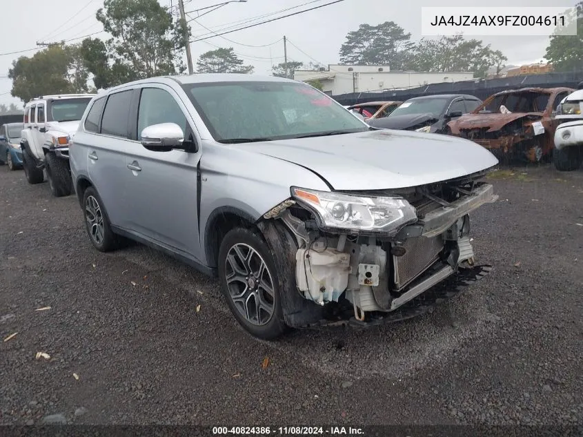 2015 Mitsubishi Outlander Gt VIN: JA4JZ4AX9FZ004611 Lot: 40824386