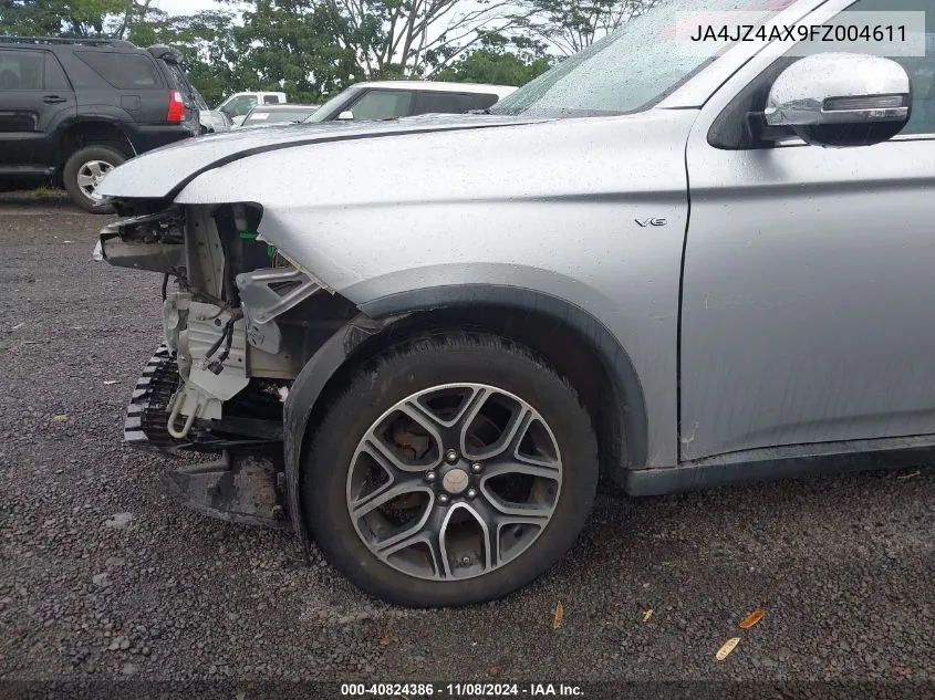 2015 Mitsubishi Outlander Gt VIN: JA4JZ4AX9FZ004611 Lot: 40824386