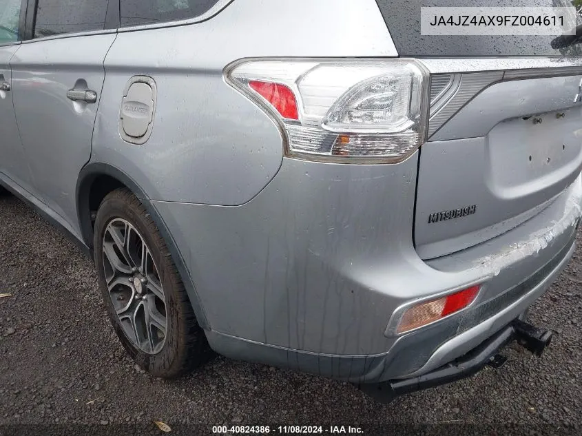 2015 Mitsubishi Outlander Gt VIN: JA4JZ4AX9FZ004611 Lot: 40824386