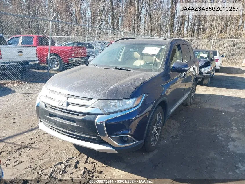 2016 Mitsubishi Outlander VIN: JA4AZ3A35GZ010267 Lot: 40713113