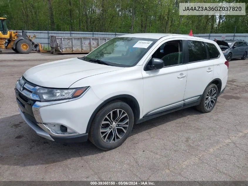 JA4AZ3A36GZ037820 2016 Mitsubishi Outlander Es