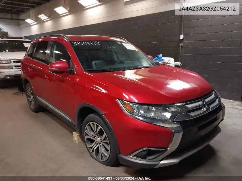 JA4AZ3A32GZ054212 2016 Mitsubishi Outlander Sel