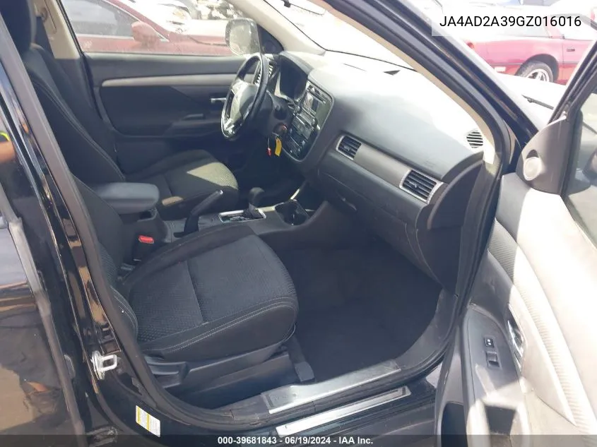 JA4AD2A39GZ016016 2016 Mitsubishi Outlander Es