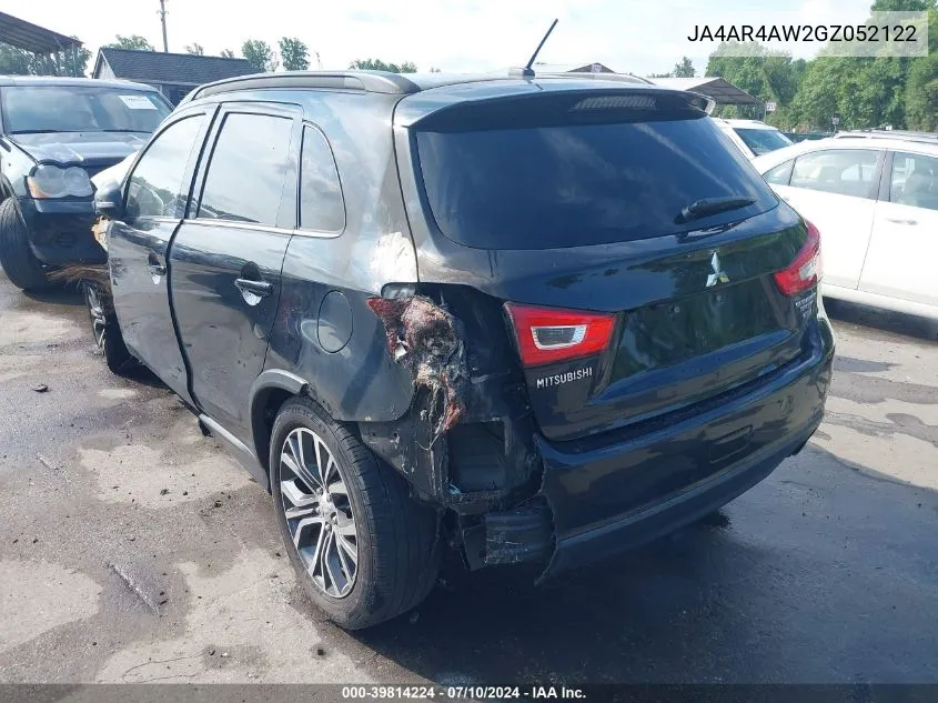 2016 Mitsubishi Outlander Sport 2.4 Gt VIN: JA4AR4AW2GZ052122 Lot: 39814224