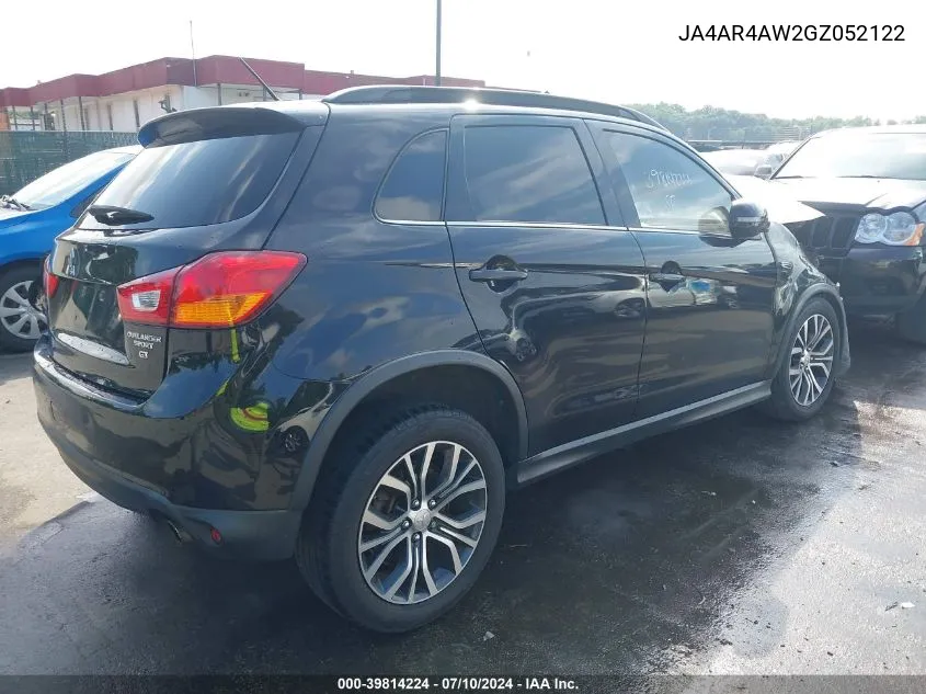 JA4AR4AW2GZ052122 2016 Mitsubishi Outlander Sport 2.4 Gt