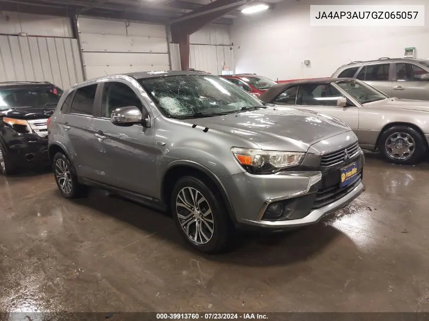 2016 Mitsubishi Outlander Sport 2.0 Es VIN: JA4AP3AU7GZ065057 Lot: 39913760