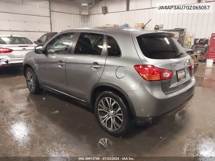 2016 Mitsubishi Outlander Sport 2.0 Es VIN: JA4AP3AU7GZ065057 Lot: 39913760