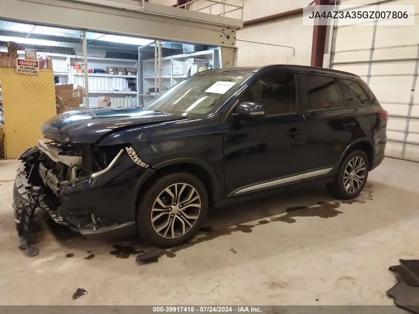 JA4AZ3A35GZ007806 2016 Mitsubishi Outlander Es/Se/Sel