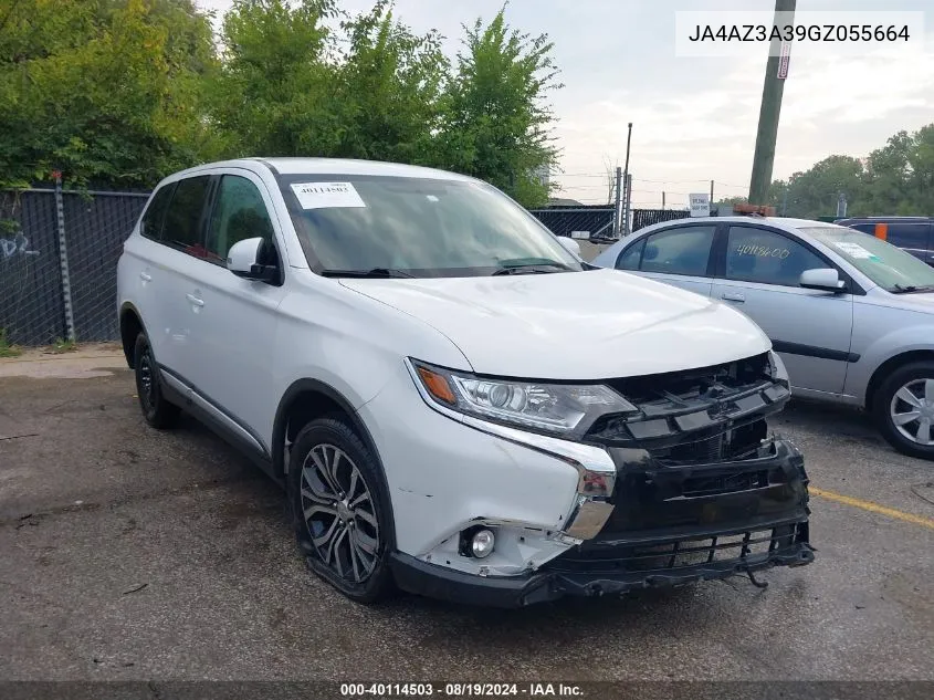 2016 Mitsubishi Outlander Se VIN: JA4AZ3A39GZ055664 Lot: 40114503