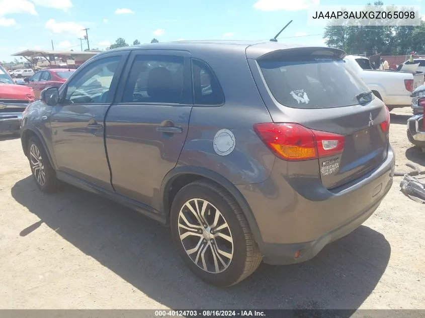 JA4AP3AUXGZ065098 2016 Mitsubishi Outlander Sport 2.0 Es