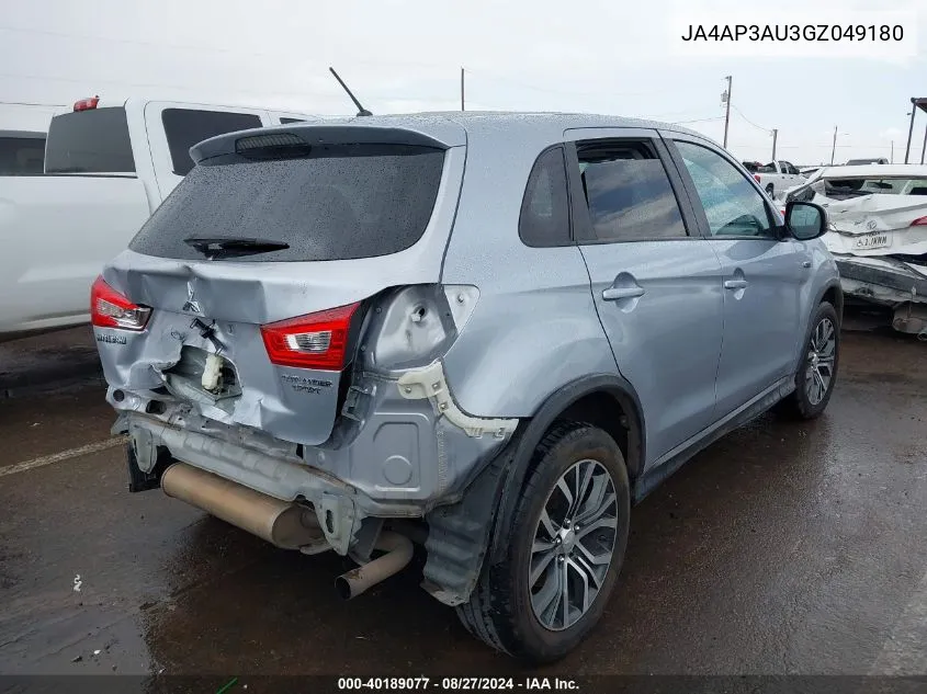 JA4AP3AU3GZ049180 2016 Mitsubishi Outlander Sport 2.0 Es