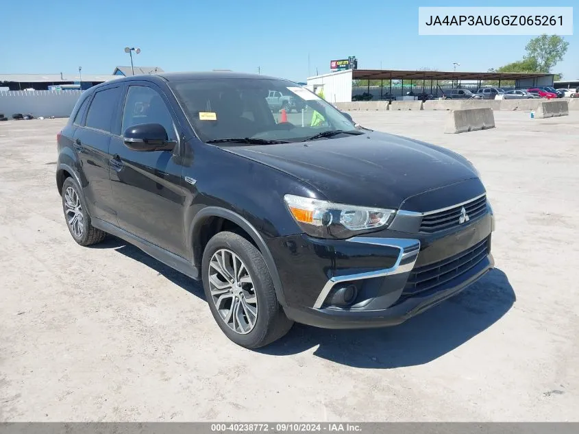 JA4AP3AU6GZ065261 2016 Mitsubishi Outlander Sport Es/Se