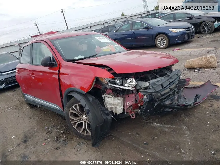 2016 Mitsubishi Outlander Se/Sel VIN: JA4AZ3A34GZ018263 Lot: 40277976