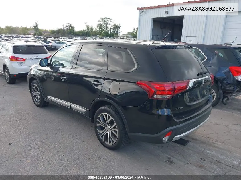 JA4AZ3A35GZ053877 2016 Mitsubishi Outlander Es/Se/Sel