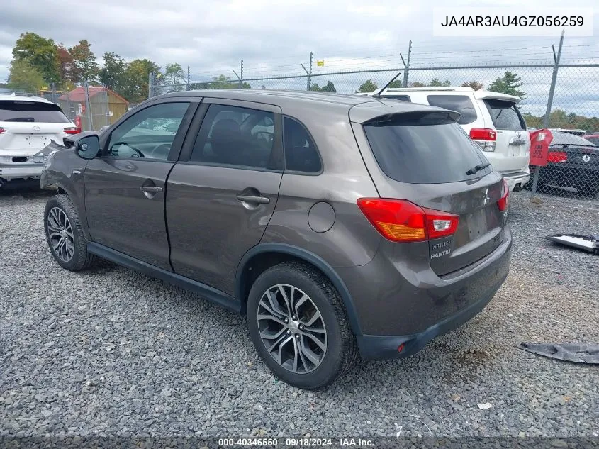 JA4AR3AU4GZ056259 2016 Mitsubishi Outlander Sport 2.0 Es