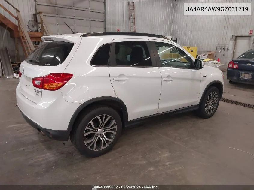 JA4AR4AW9GZ031719 2016 Mitsubishi Outlander Sport 2.4 Sel