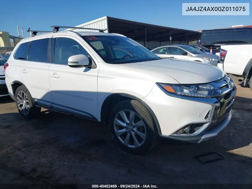 JA4JZ4AX0GZ011075 2016 Mitsubishi Outlander Gt