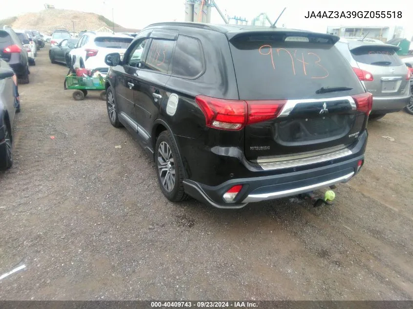 JA4AZ3A39GZ055518 2016 Mitsubishi Outlander Es/Se/Sel