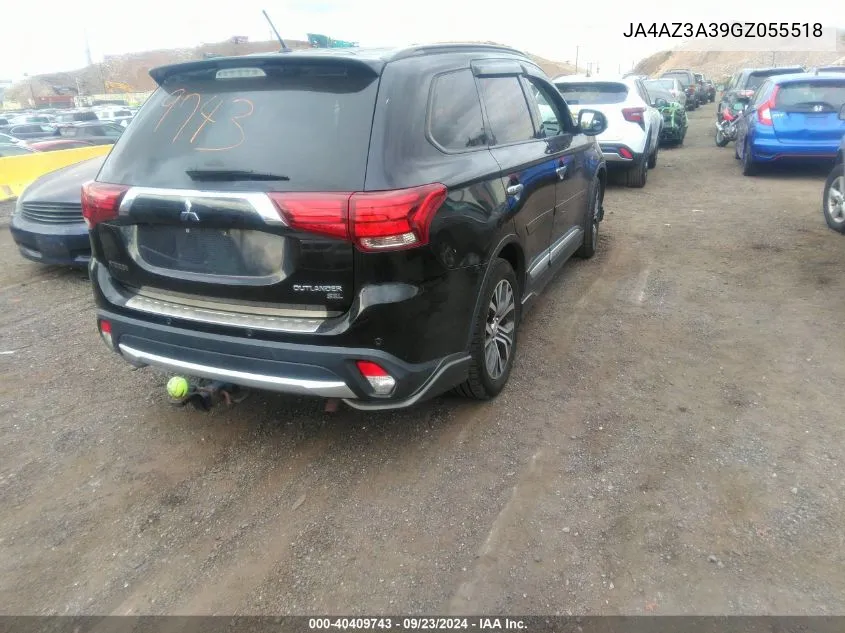 2016 Mitsubishi Outlander Es/Se/Sel VIN: JA4AZ3A39GZ055518 Lot: 40409743