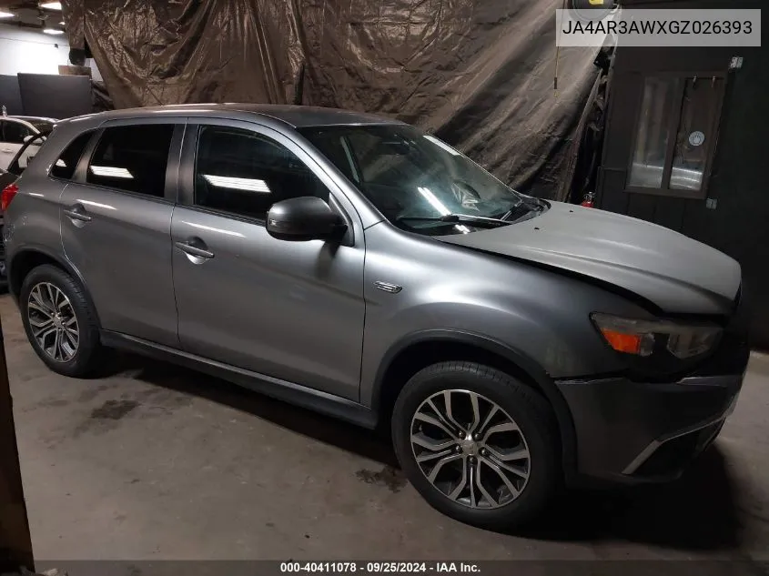 2016 Mitsubishi Outlander Sport 2.4 Es VIN: JA4AR3AWXGZ026393 Lot: 40411078