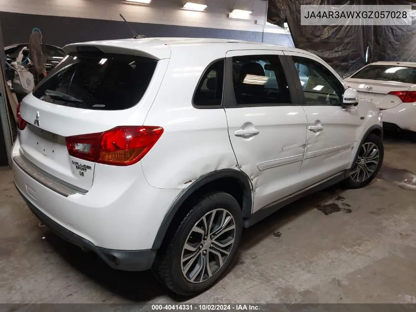 2016 Mitsubishi Outlander Sport 2.4 Se VIN: JA4AR3AWXGZ057028 Lot: 40414331