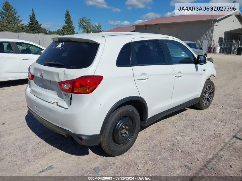 2016 Mitsubishi Outlander Sport 2.0 Es VIN: JA4AR3AU6GZ027796 Lot: 40428689