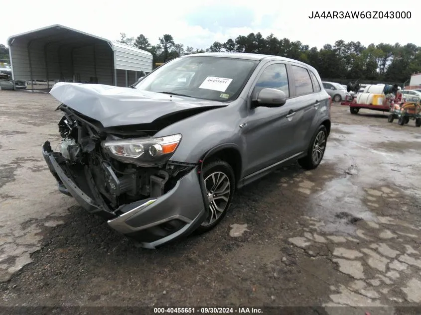 2016 Mitsubishi Outlander Sport 2.4 Es VIN: JA4AR3AW6GZ043000 Lot: 40455651