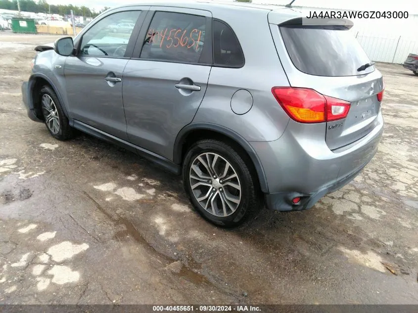 JA4AR3AW6GZ043000 2016 Mitsubishi Outlander Sport 2.4 Es