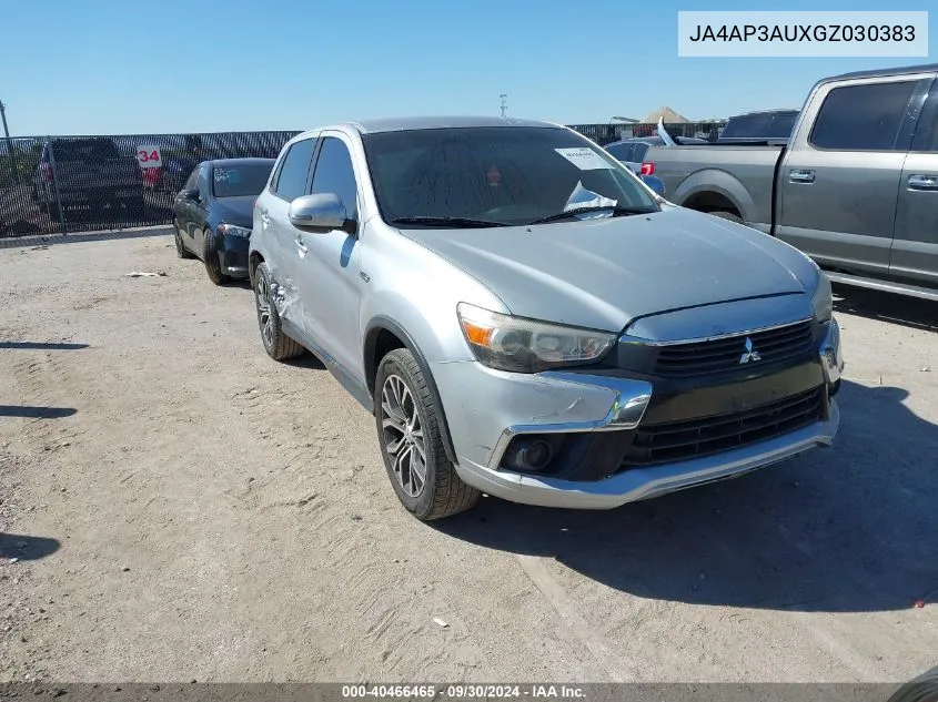 JA4AP3AUXGZ030383 2016 Mitsubishi Outlander Sport Es/Se