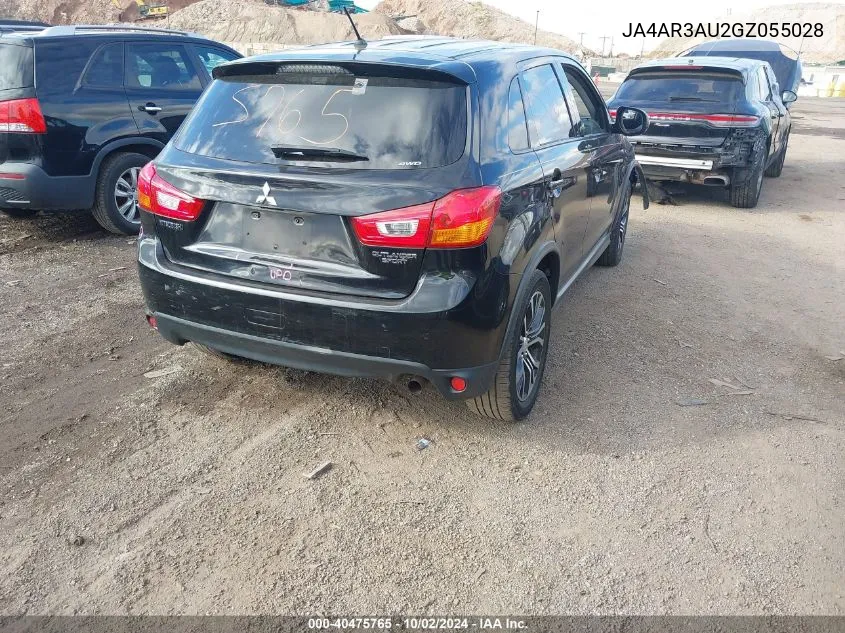 JA4AR3AU2GZ055028 2016 Mitsubishi Outlander Sport 2.0 Es