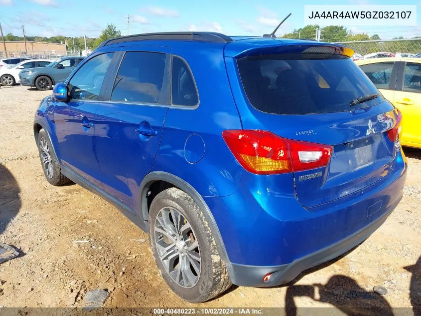 JA4AR4AW5GZ032107 2016 Mitsubishi Outlander Sport 2.4 Sel