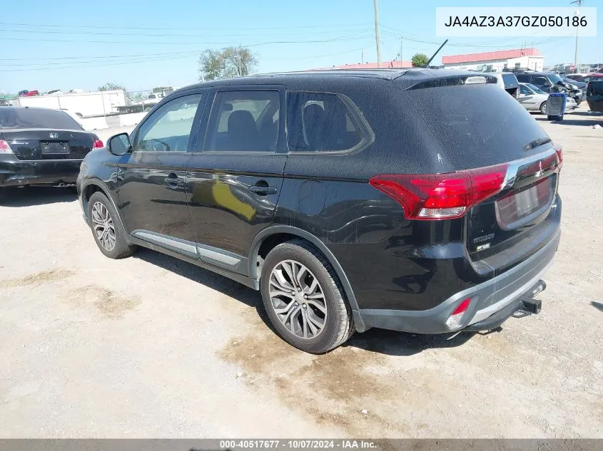 2016 Mitsubishi Outlander Se VIN: JA4AZ3A37GZ050186 Lot: 40517677