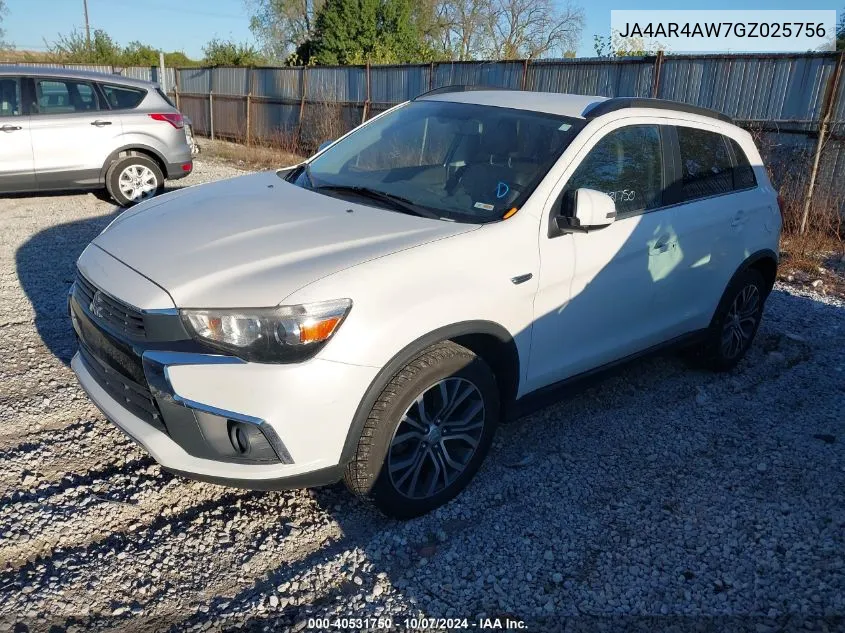 JA4AR4AW7GZ025756 2016 Mitsubishi Outlander Sport 2.4 Sel