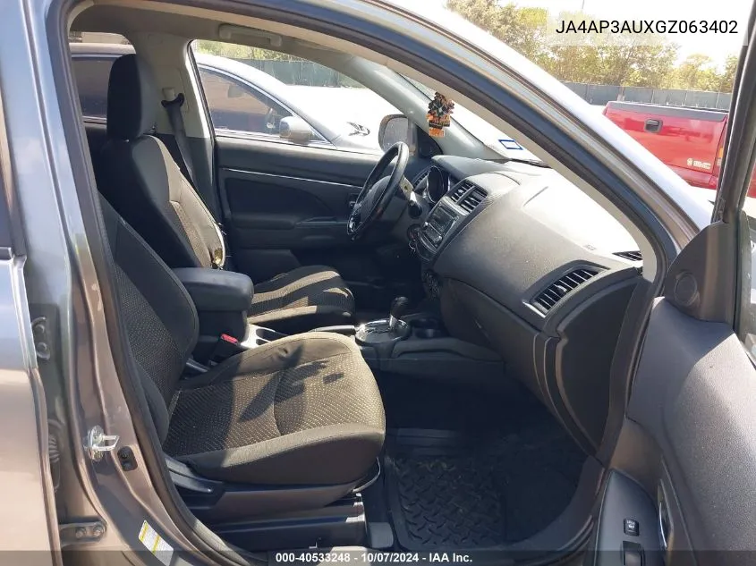 JA4AP3AUXGZ063402 2016 Mitsubishi Outlander Sport 2.0 Es