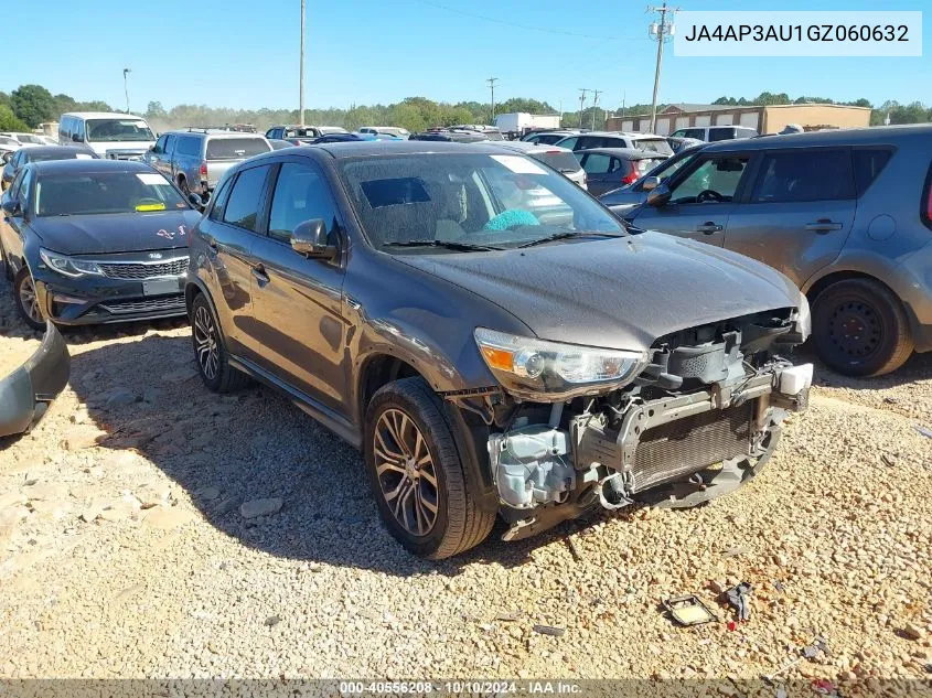 2016 Mitsubishi Outlander Sport 2.0 Es VIN: JA4AP3AU1GZ060632 Lot: 40556208